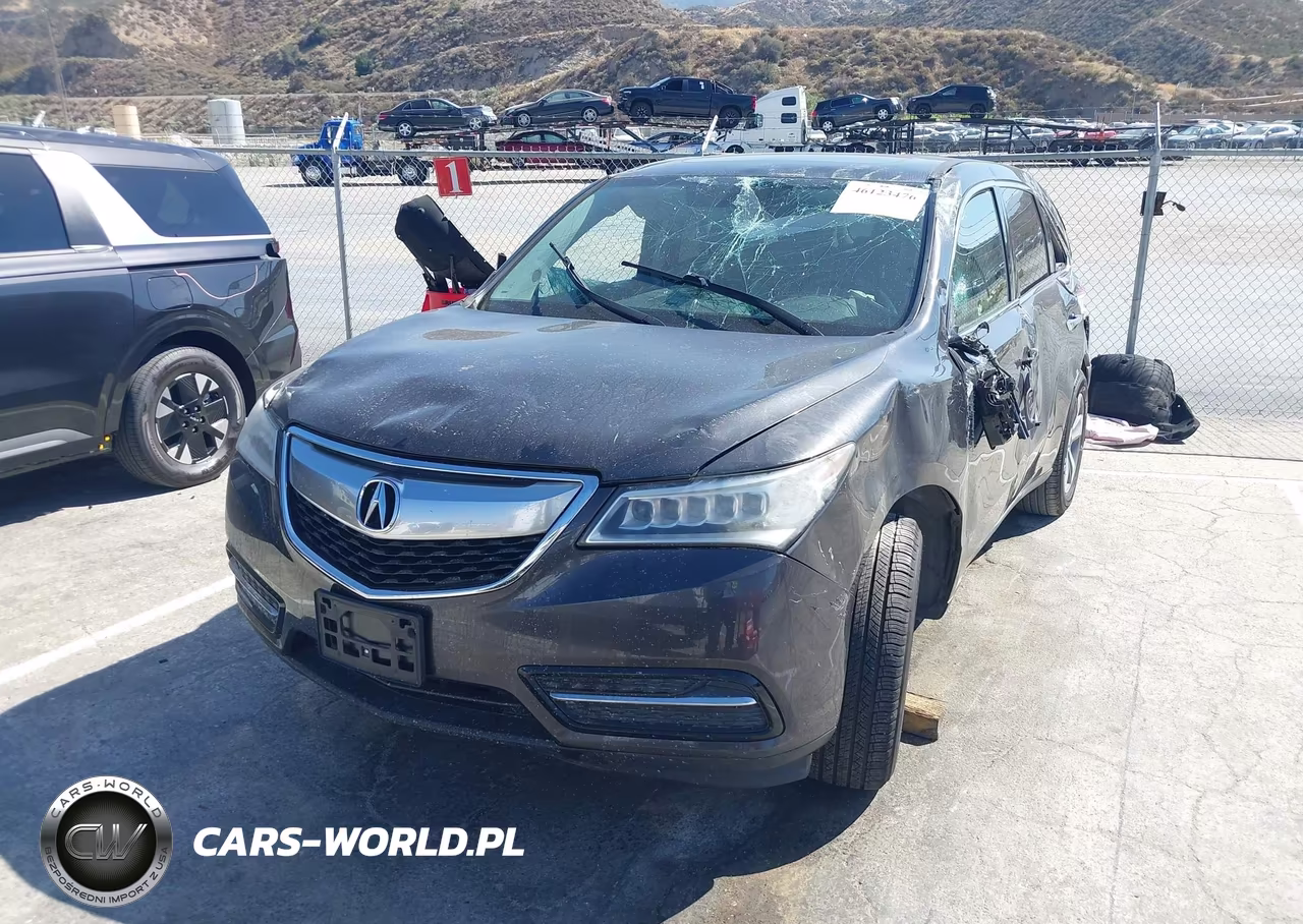 2014 Acura Mdx VIN:5FRYD3H25EB015406 - 2