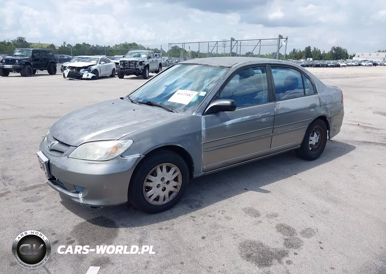 2005 Honda Civic Lx VIN:2HGES16505H633353 - 2