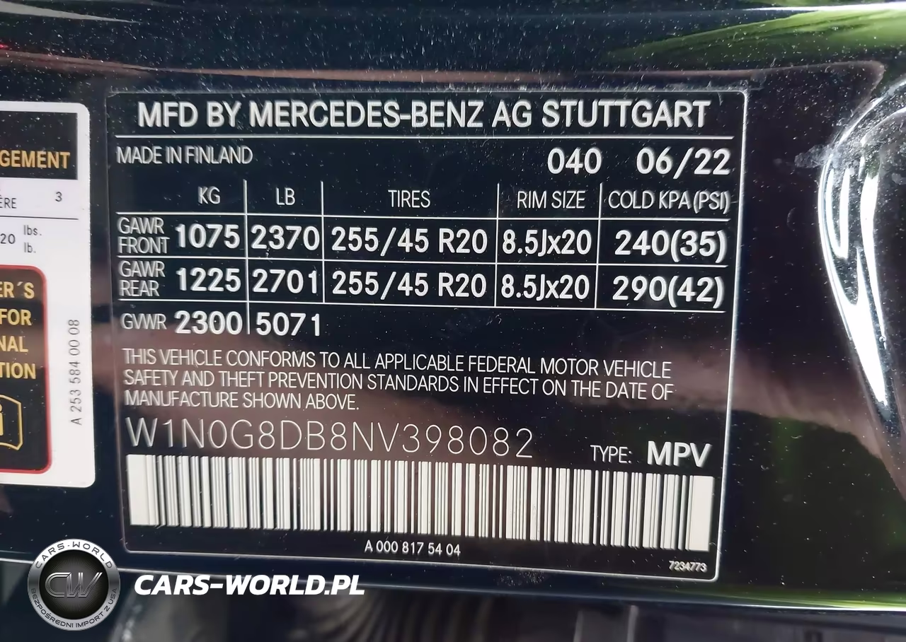 2022 Mercedes-Benz Glc 300 Suv VIN:W1N0G8DB8NV398082 - 9
