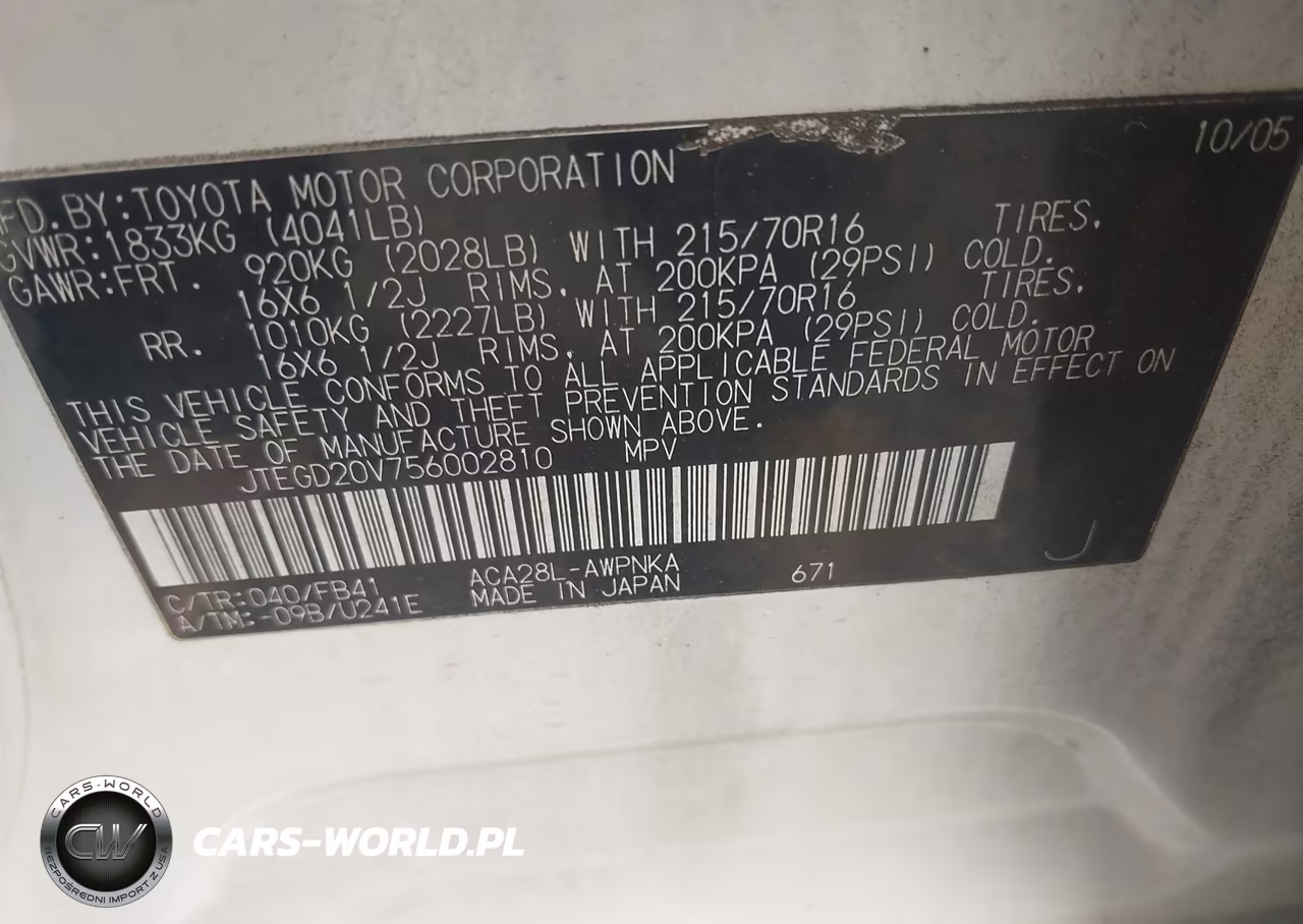 2005 Toyota Rav4 VIN:JTEGD20V756002810 - 9