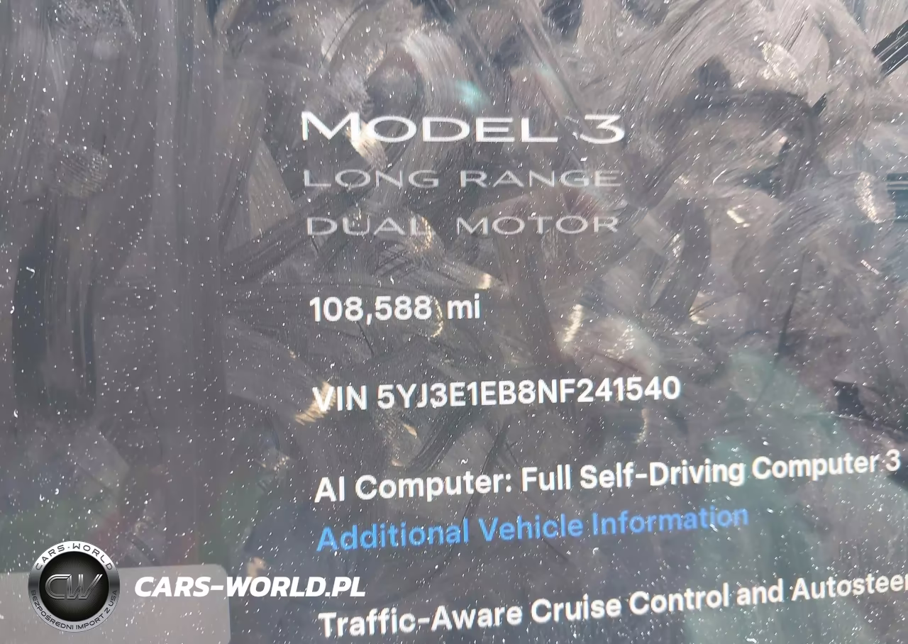 2022 Tesla Model 3 Long Range Dual Motor All-Wheel Drive VIN:5YJ3E1EB8NF241540 - 15