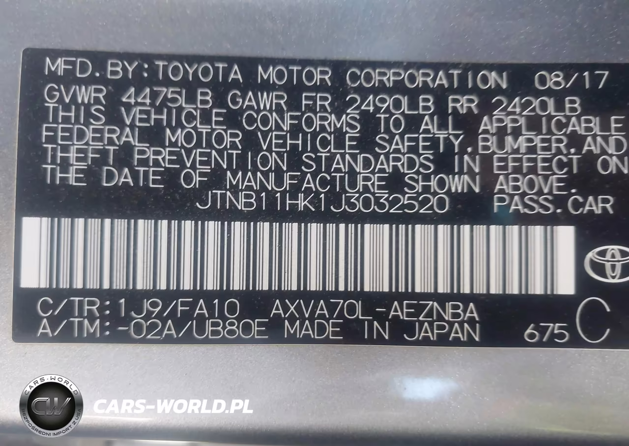 2018 Toyota Camry Le VIN:JTNB11HK1J3032520 - 9
