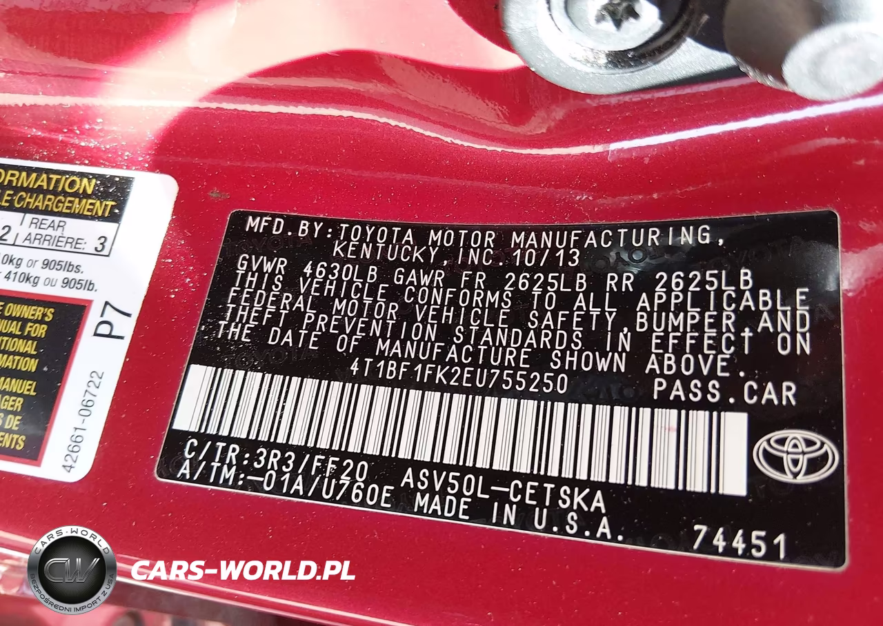 2014 Toyota Camry Se VIN:4T1BF1FK2EU755250 - 9