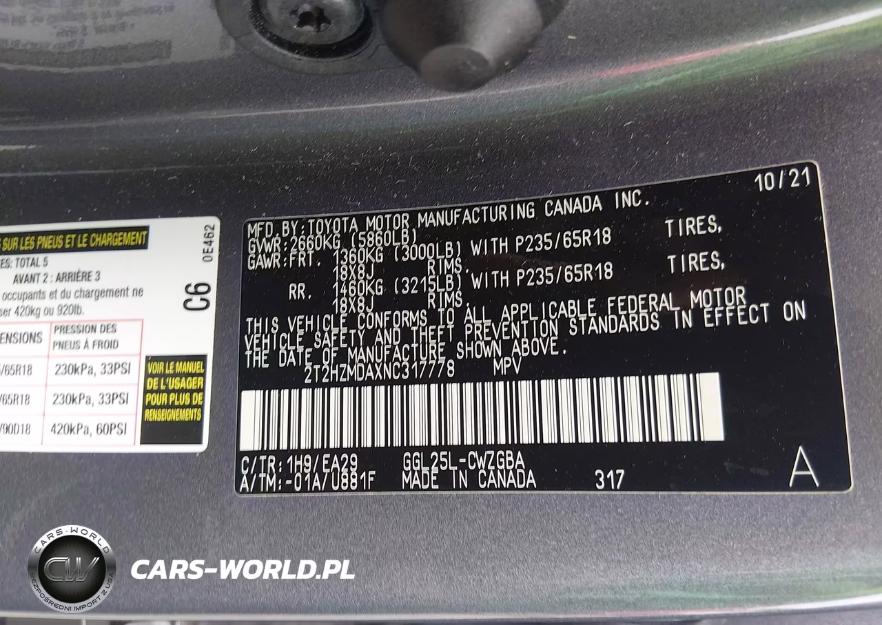 2022 Lexus Rx 350 VIN:2T2HZMDAXNC317778 - 9