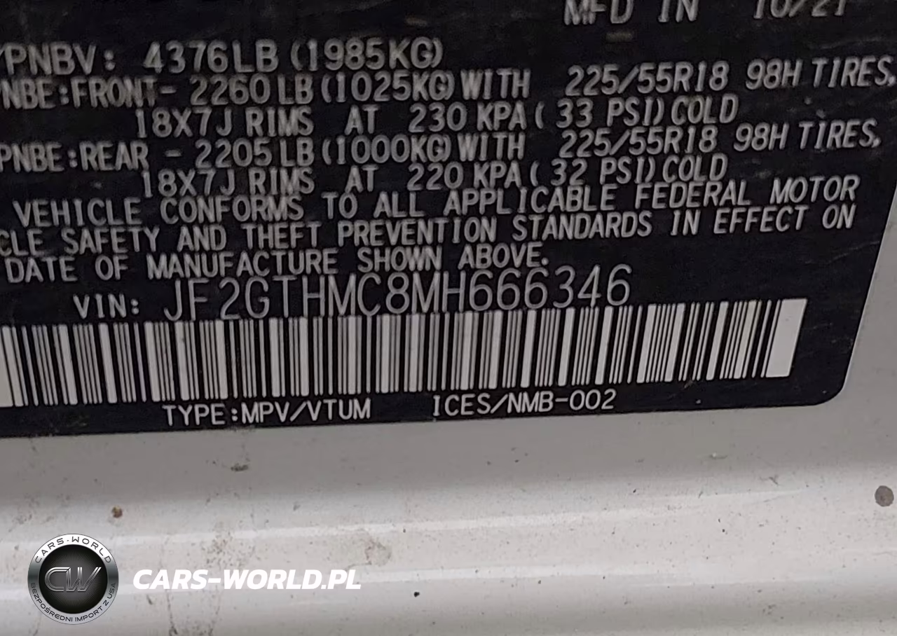 2021 Subaru Crosstrek Limited VIN:JF2GTHMC8MH666346 - 9
