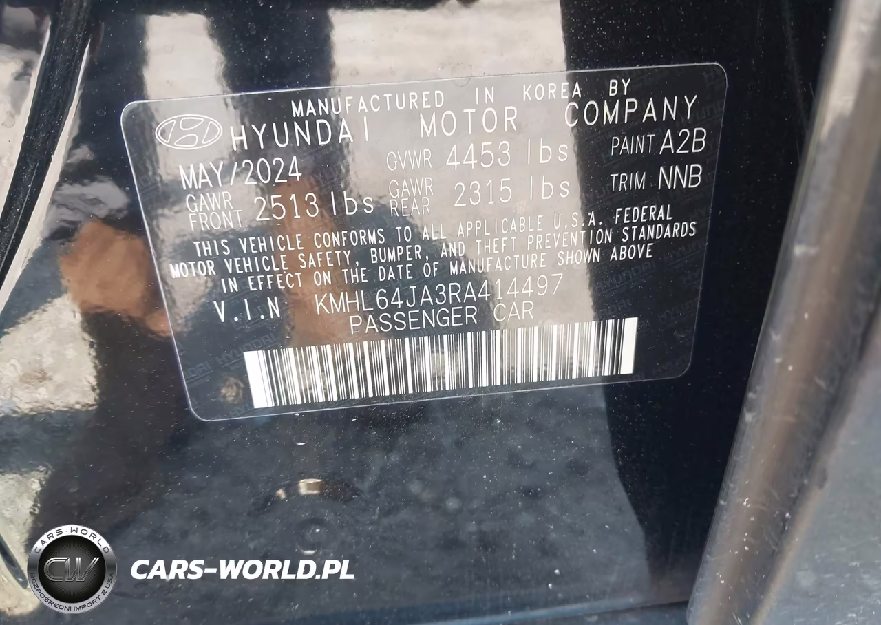 2024 Hyundai Sonata Sel VIN:KMHL64JA3RA414497 - 9