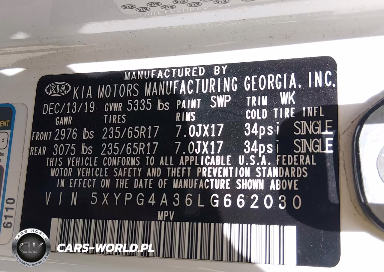 2020 Kia Sorento 2.4L L VIN:5XYPG4A36LG662030 - 9