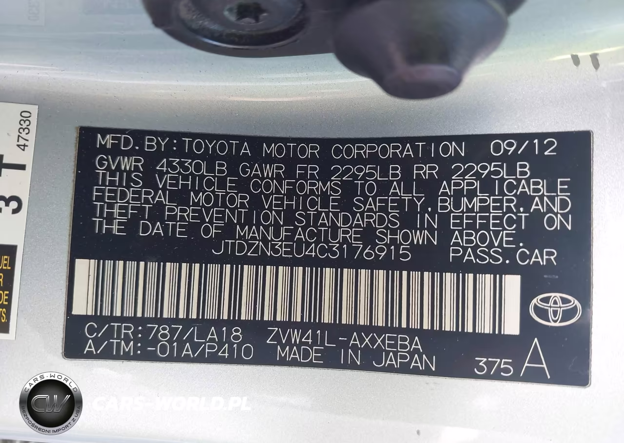 2012 Toyota Prius V Five VIN:JTDZN3EU4C3176915 - 9