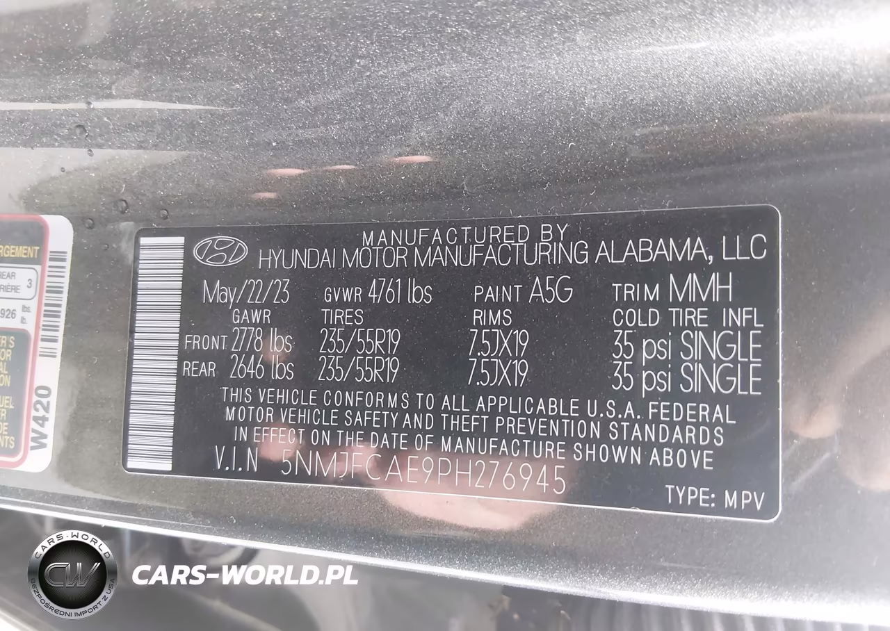2023 Hyundai Tucson Sel VIN:5NMJFCAE9PH276945 - 9