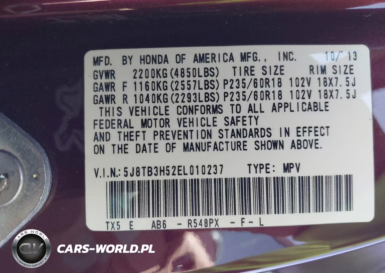 2014 Acura Rdx VIN:5J8TB3H52EL010237 - 9