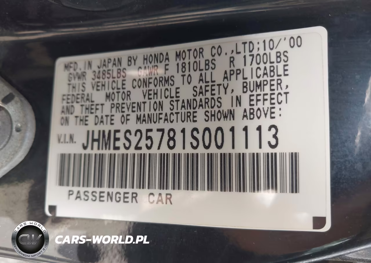 2001 Honda Civic Ex VIN:JHMES25781S001113 - 9