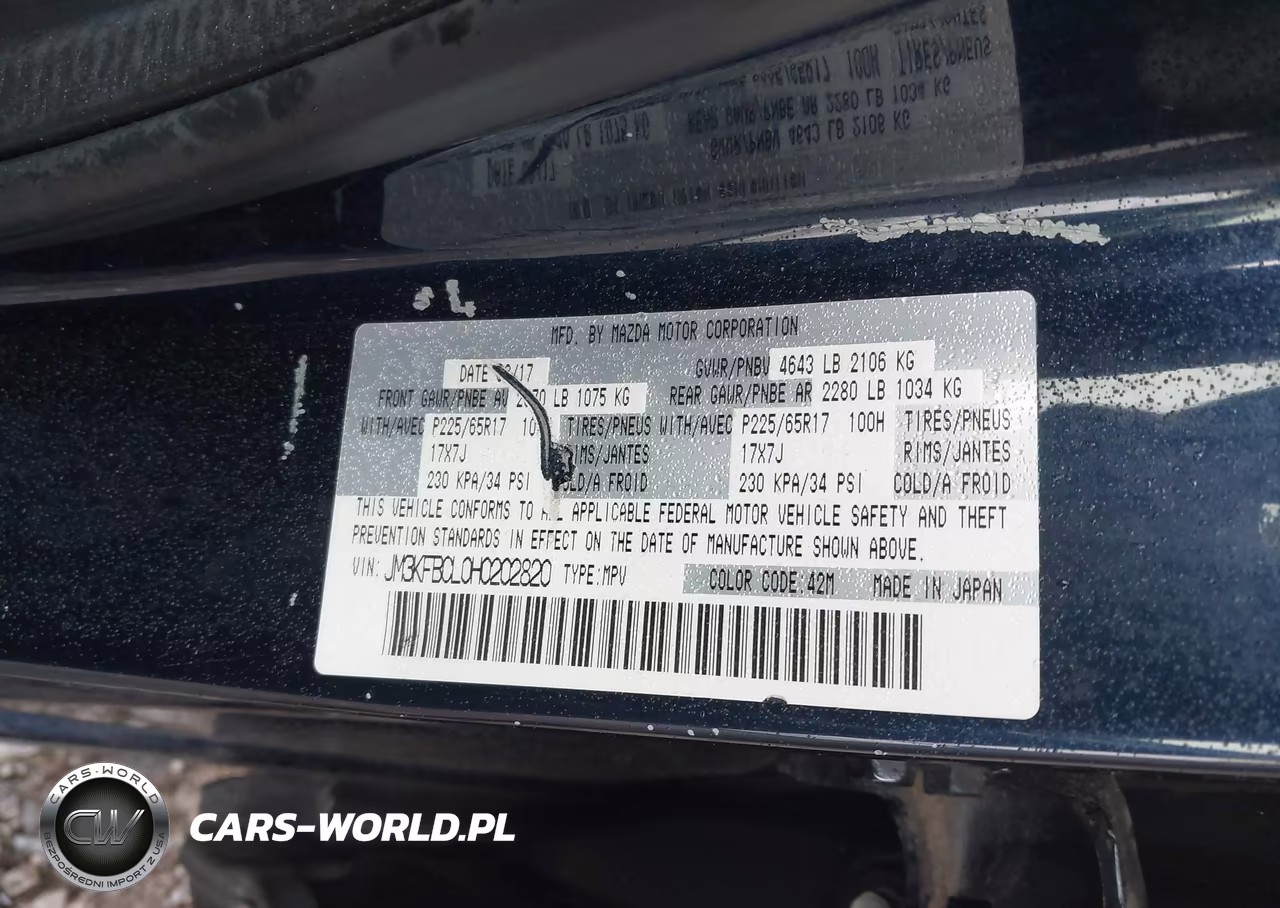 2017 Mazda Cx-5 Touring VIN:JM3KFBCL0H0202820 - 9