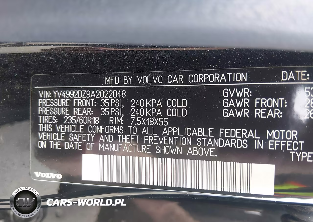 2010 Volvo Xc60 T6-T6 R-Design VIN:YV4992DZ9A2022048 - 9