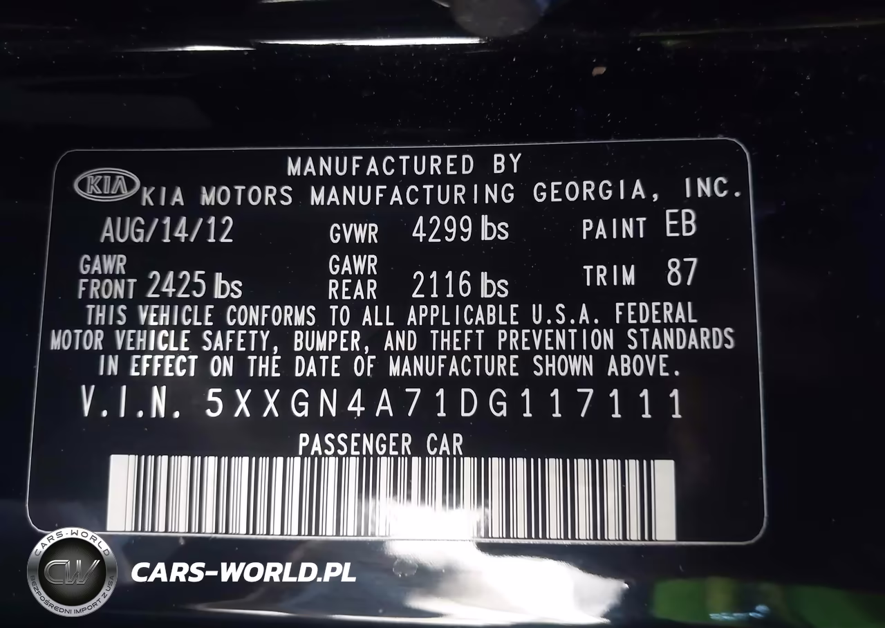 2013 Kia Optima Ex VIN:5XXGN4A71DG117111 - 9