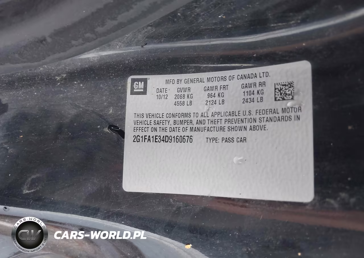 2013 Chevrolet Camaro 2Ls VIN:2G1FA1E34D9160676 - 9