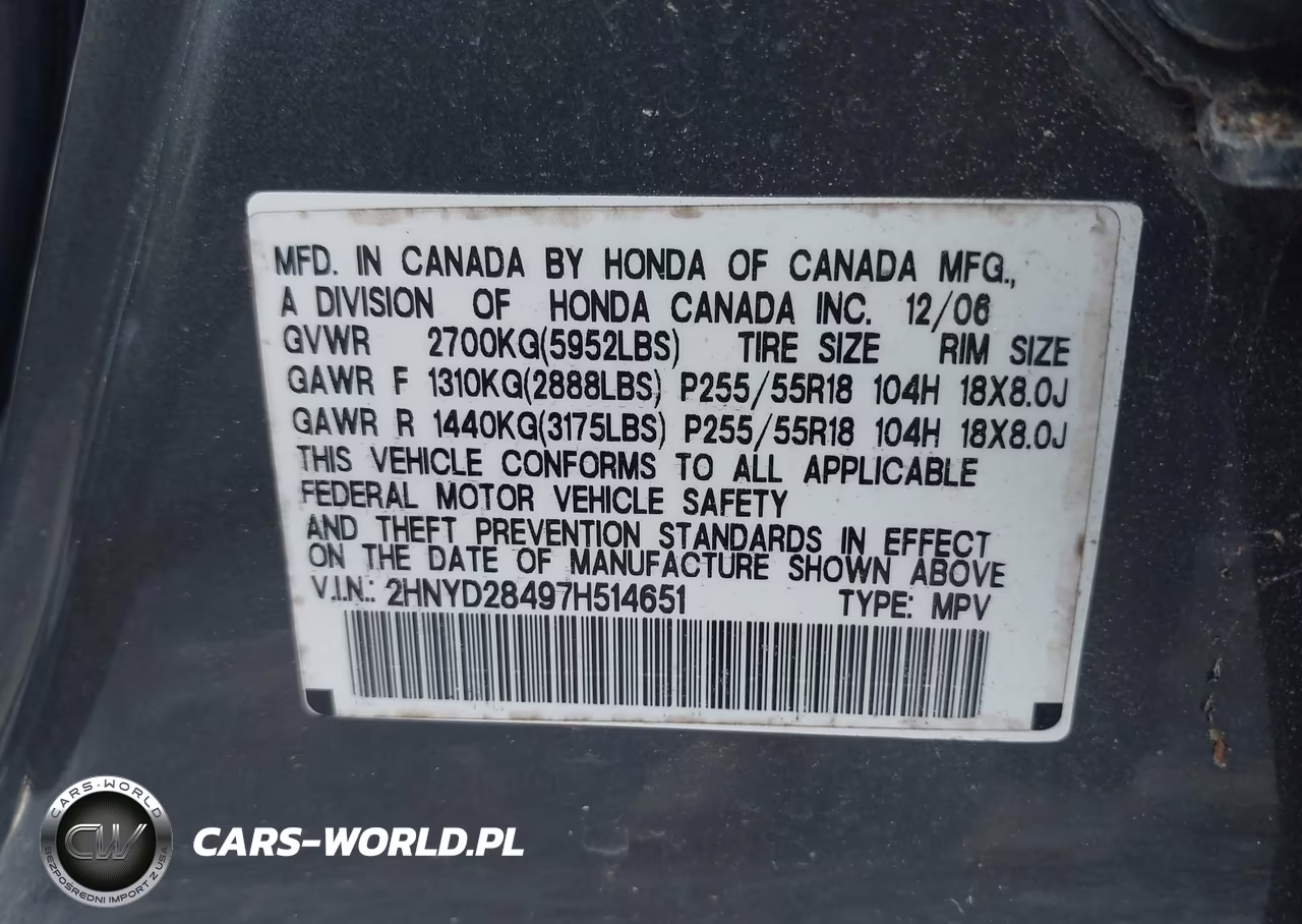 2007 Acura Mdx Technology Package VIN:2HNYD28497H514651 - 9