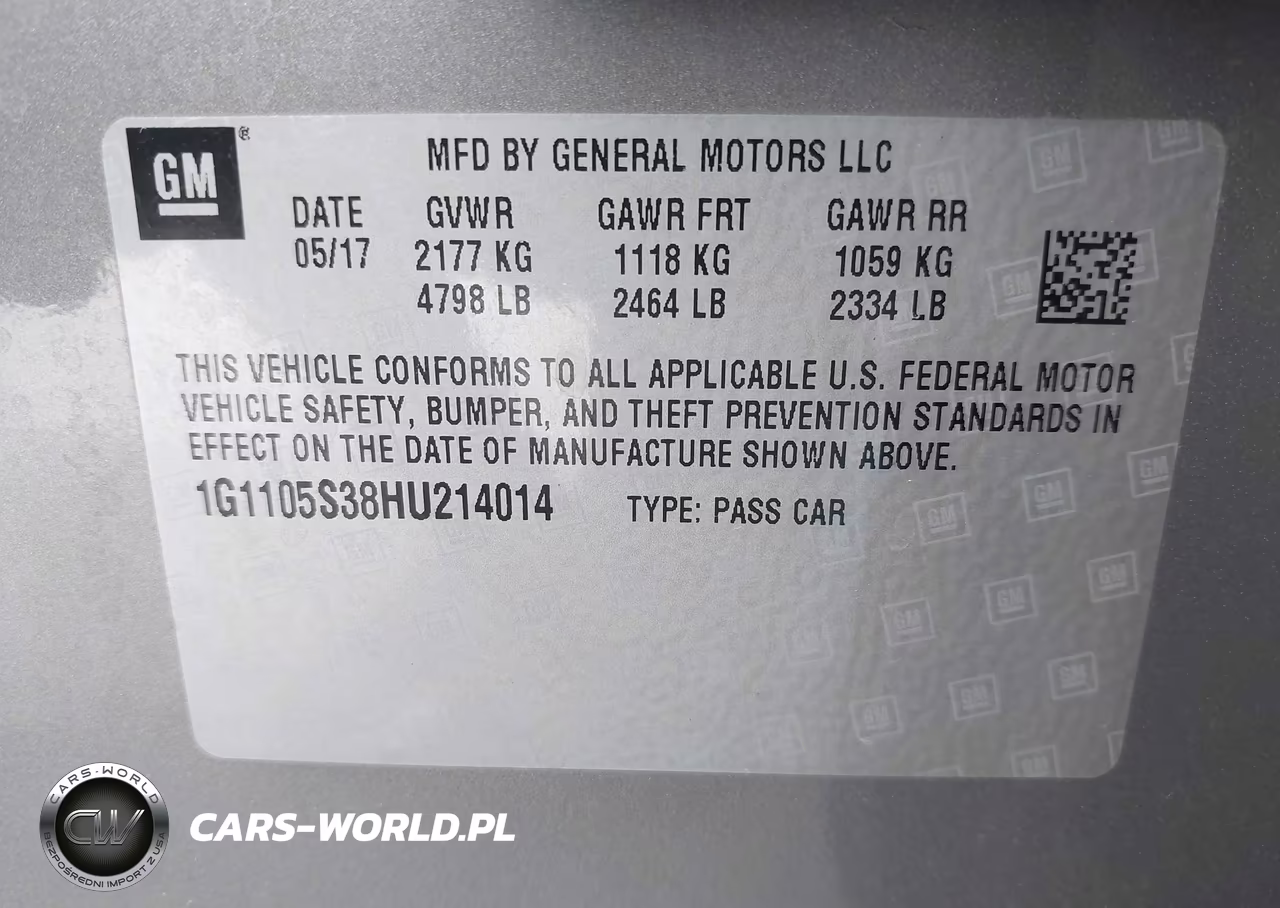 2017 Chevrolet Impala 1Lt VIN:1G1105S38HU214014 - 9