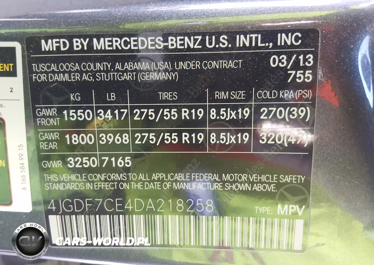 2013 Mercedes-Benz Gl 450 4Matic VIN:4JGDF7CE4DA218258 - 9