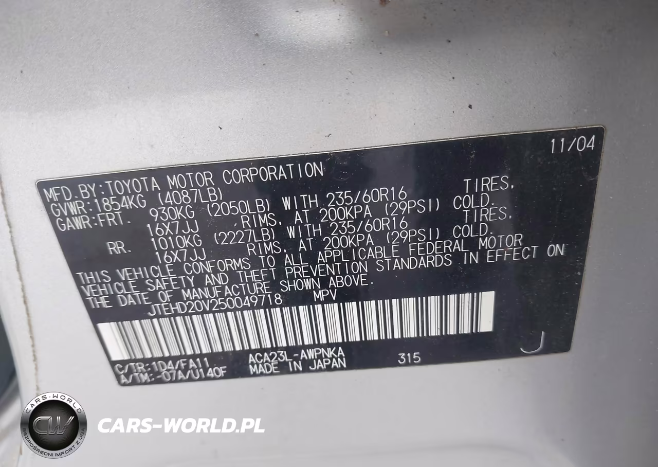 2005 Toyota Rav4 VIN:JTEHD20V250049718 - 9
