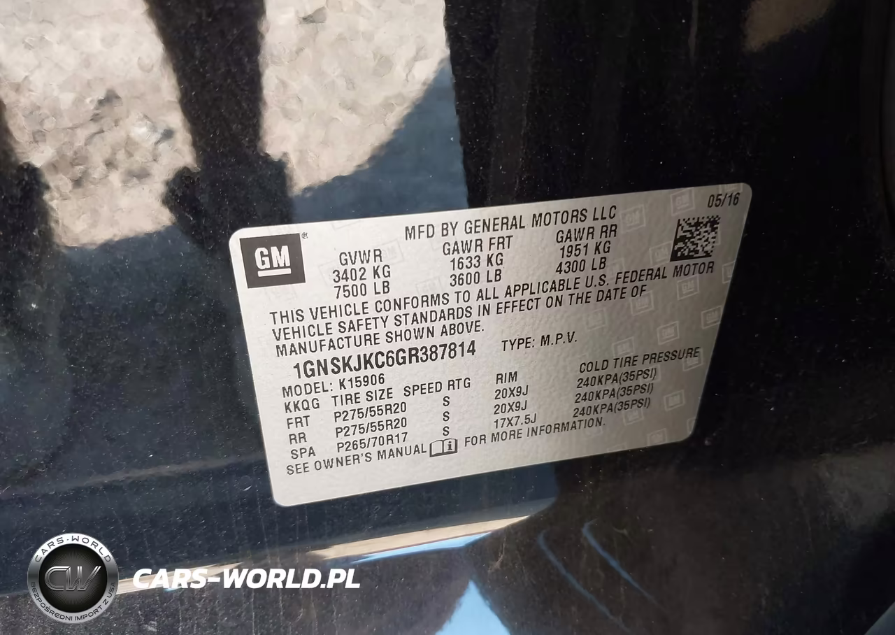 2016 Chevrolet Suburban Ltz VIN:1GNSKJKC6GR387814 - 9