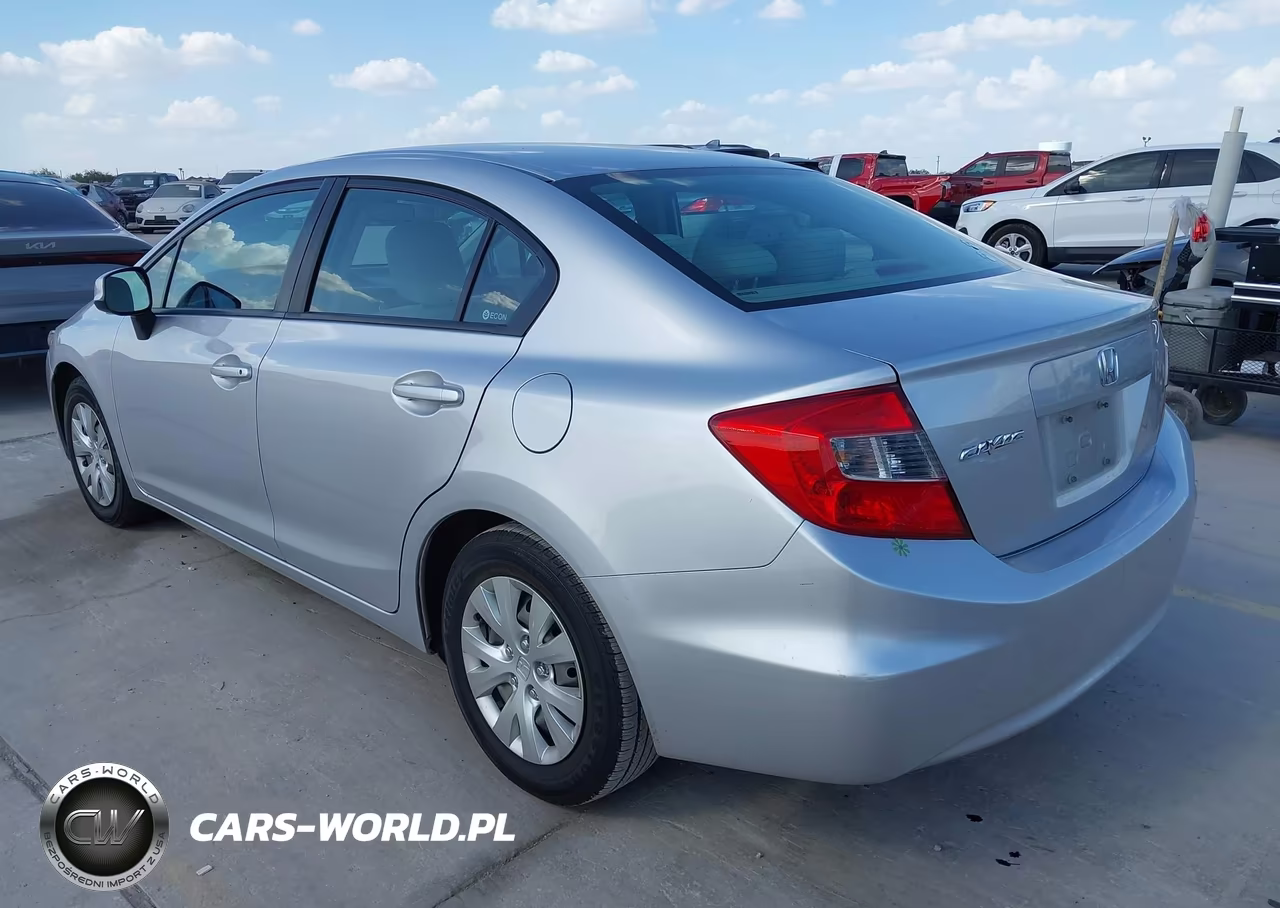 2012 Honda Civic Lx VIN:2HGFB2F50CH309035 - 3