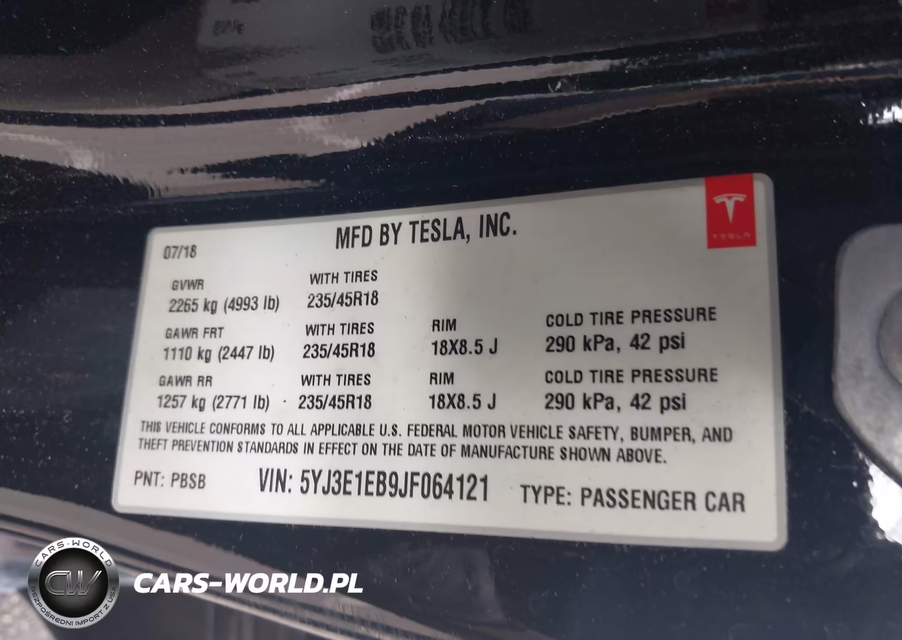 2018 Tesla Model 3 Long Range-Performance VIN:5YJ3E1EB9JF064121 - 9