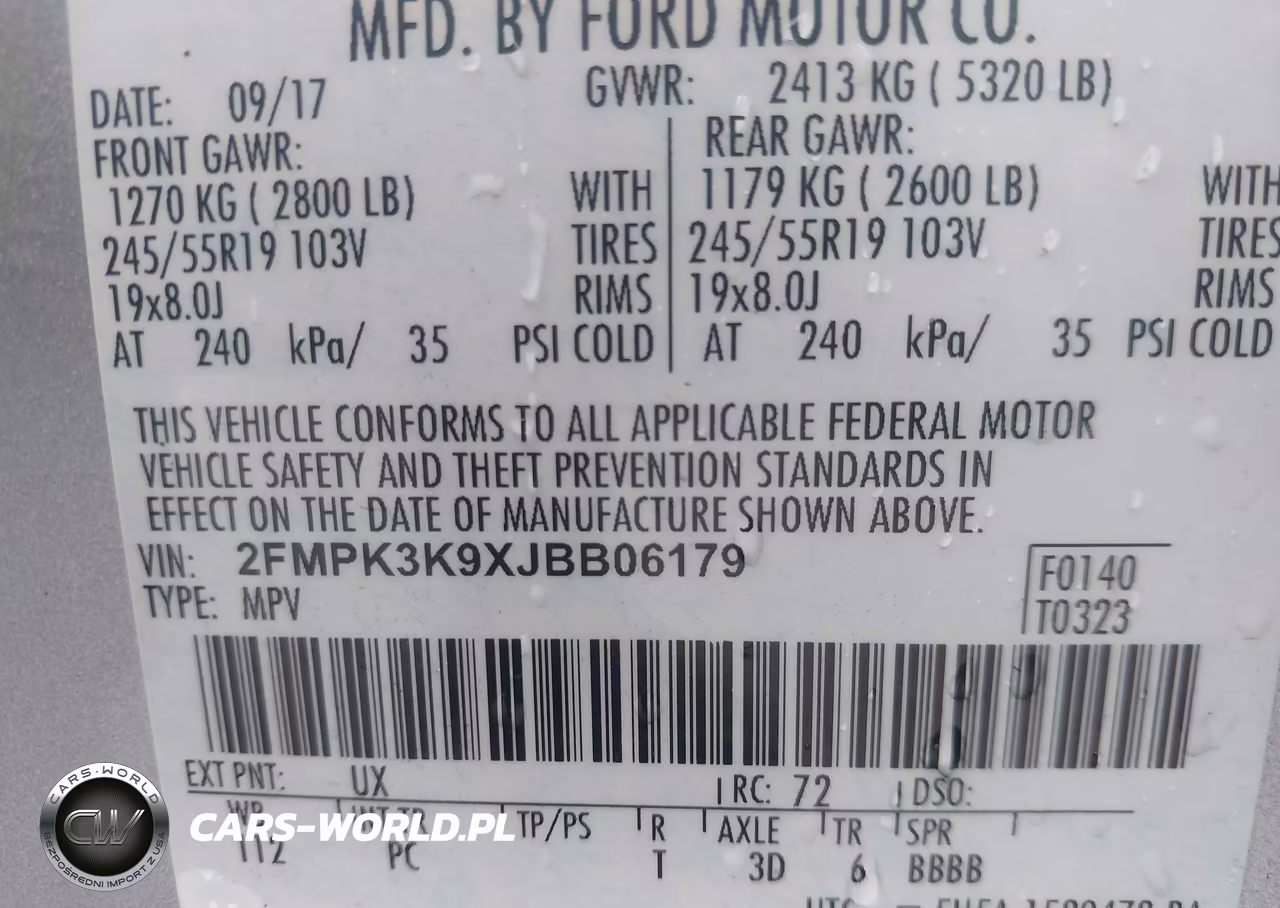 2018 Ford Edge Titanium VIN:2FMPK3K9XJBB06179 - 9