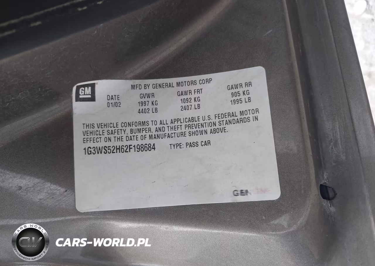 2002 Oldsmobile Intrigue Gl VIN:1G3WS52H62F198684 - 9