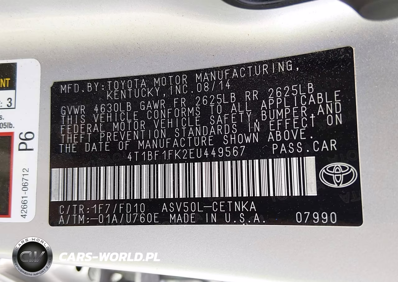 2014 Toyota Camry Le VIN:4T1BF1FK2EU449567 - 9
