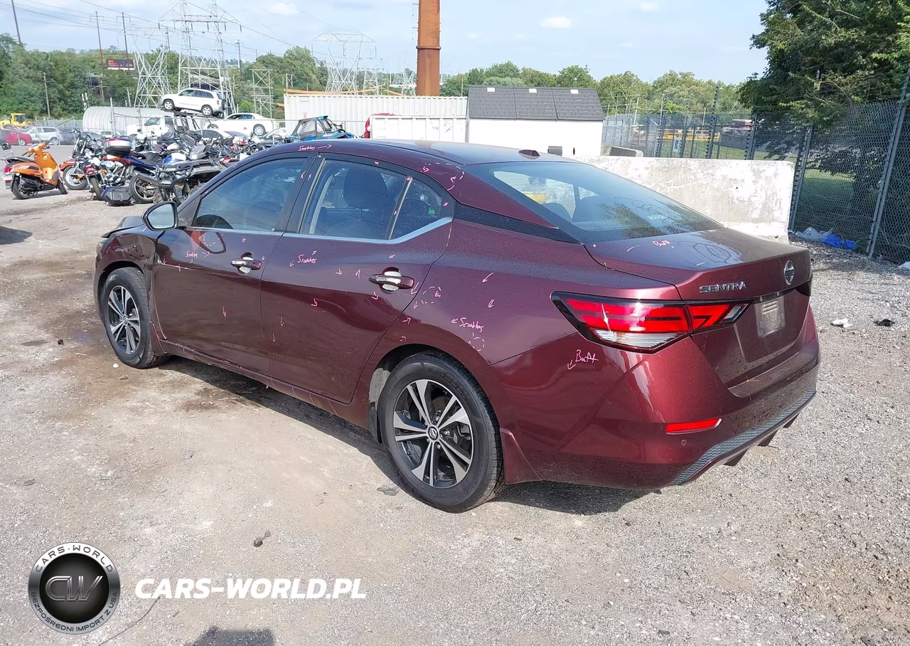 2021 Nissan Sentra Sv Xtronic Cvt VIN:3N1AB8CV7MY302033 - 3