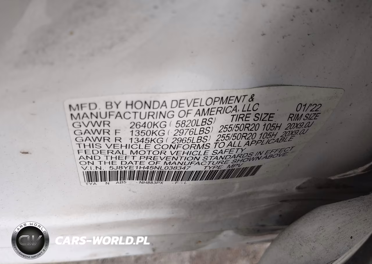 2022 Acura Mdx Technology VIN:5J8YE1H45NL038347 - 9