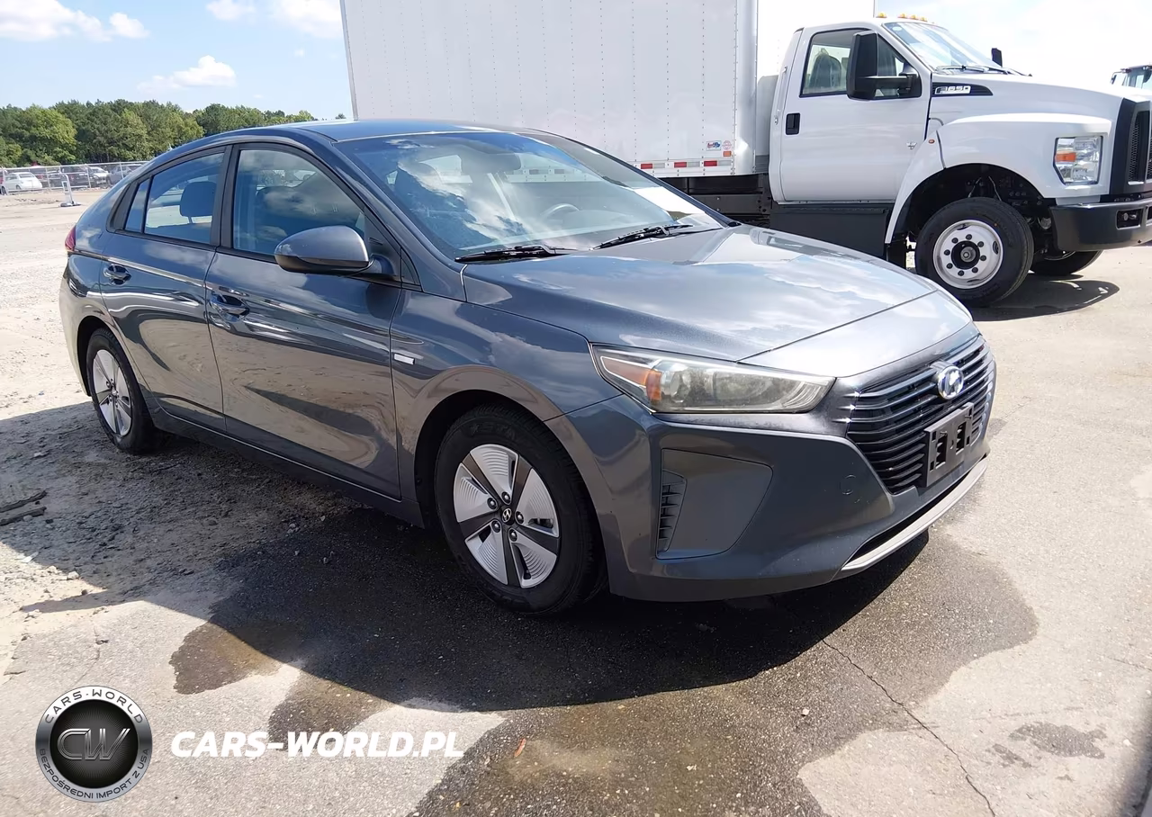 2018 Hyundai Ioniq Hybrid Blue VIN:KMHC65LC1JU076069 - 1