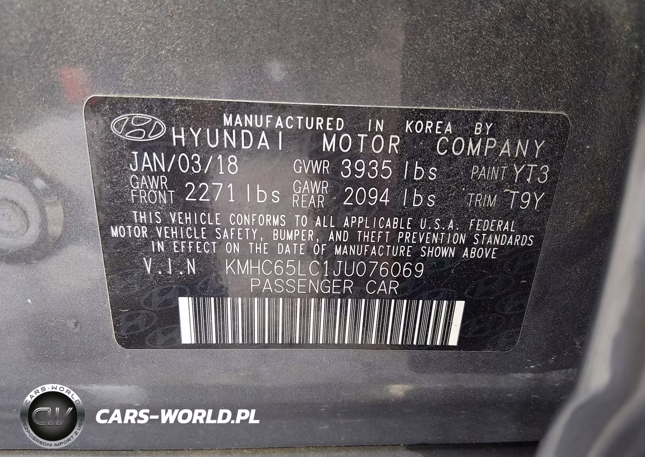 2018 Hyundai Ioniq Hybrid Blue VIN:KMHC65LC1JU076069 - 9