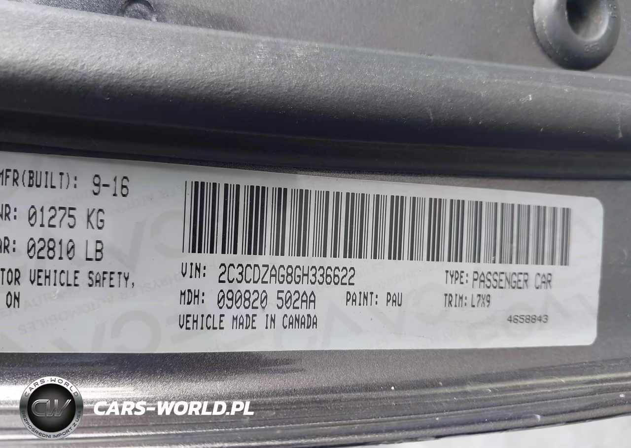 2016 Dodge Challenger Sxt VIN:2C3CDZAG8GH336622 - 16