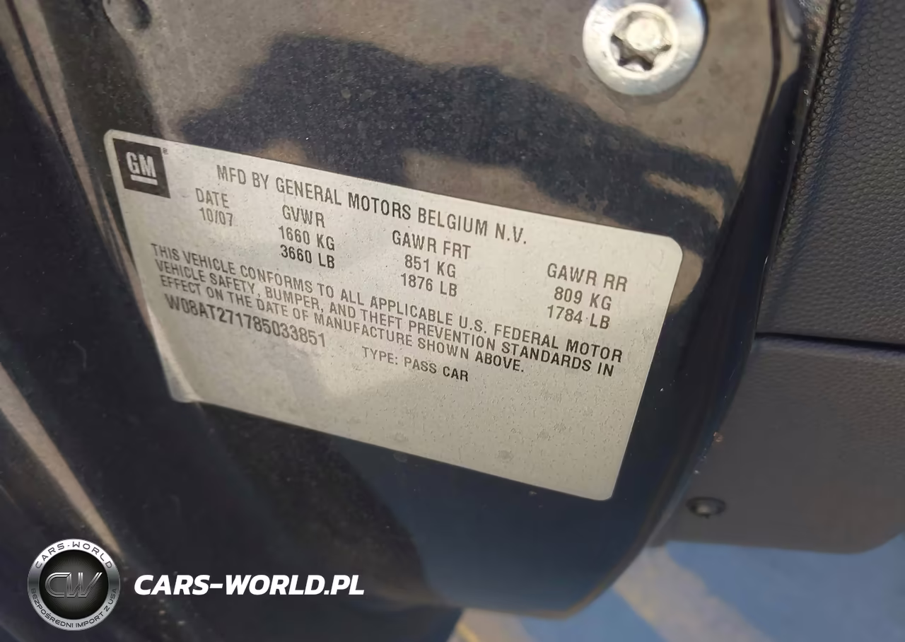 2008 Saturn Astra Xr VIN:W08AT271785033851 - 9