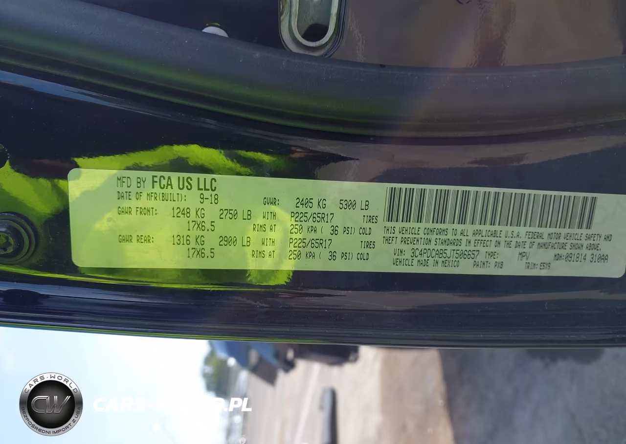 2018 Dodge Journey Se VIN:3C4PDCAB5JT506657 - 9