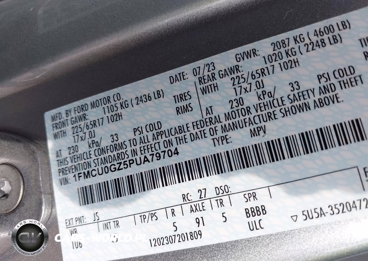 2023 Ford Escape Active VIN:1FMCU0GZ5PUA79704 - 9