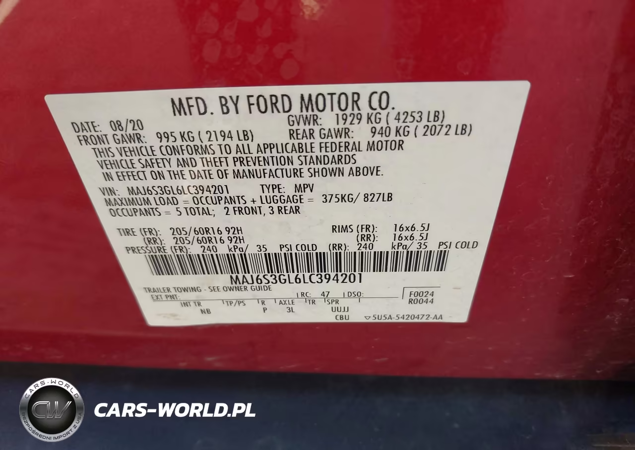 2020 Ford Ecosport Se VIN:MAJ6S3GL6LC394201 - 9