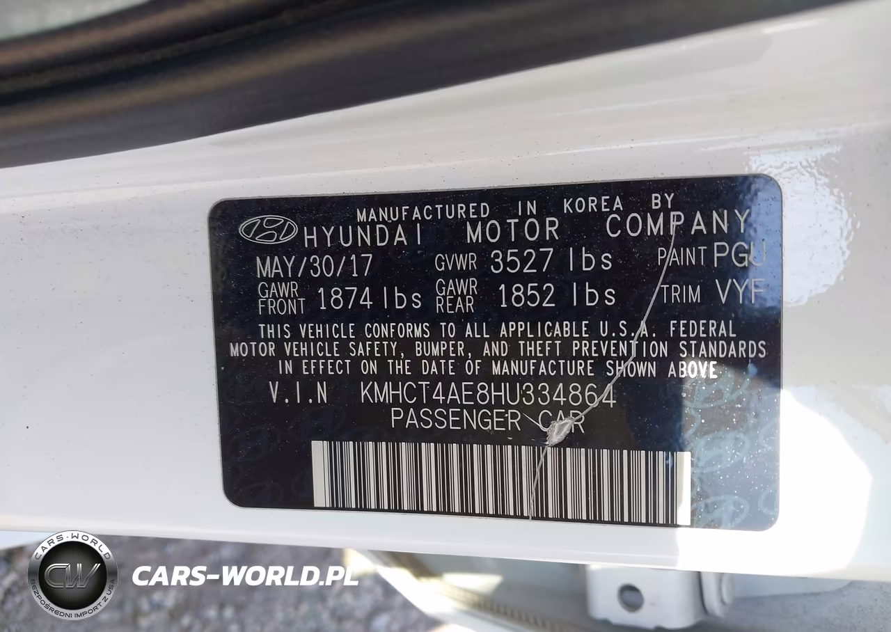 2017 Hyundai Accent Se VIN:KMHCT4AE8HU334864 - 9