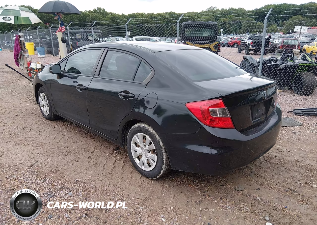 2012 Honda Civic Lx VIN:2HGFB2F52CH524853 - 3