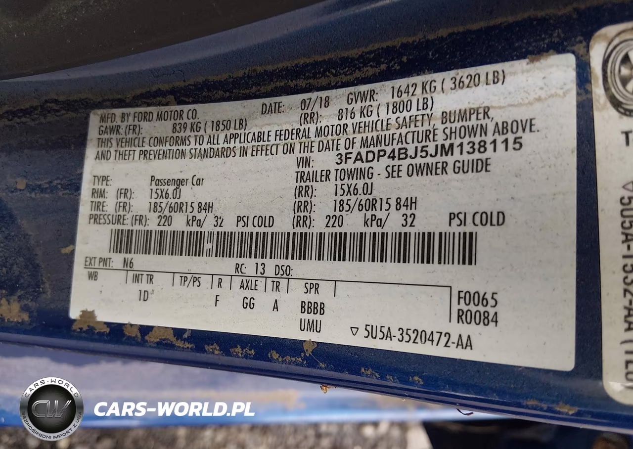 2018 Ford Fiesta Se VIN:3FADP4BJ5JM138115 - 9