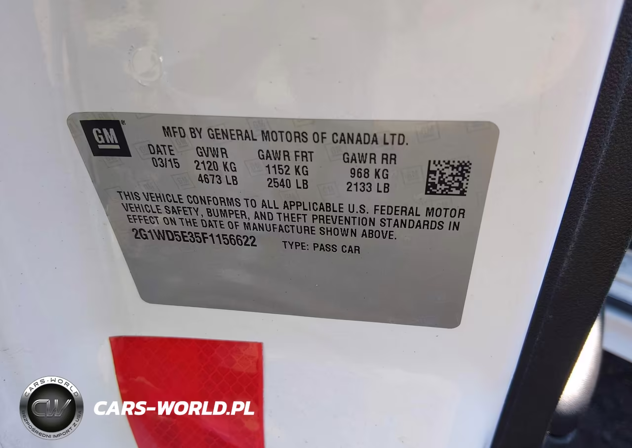 2015 Chevrolet Impala Limited Police VIN:2G1WD5E35F1156622 - 9