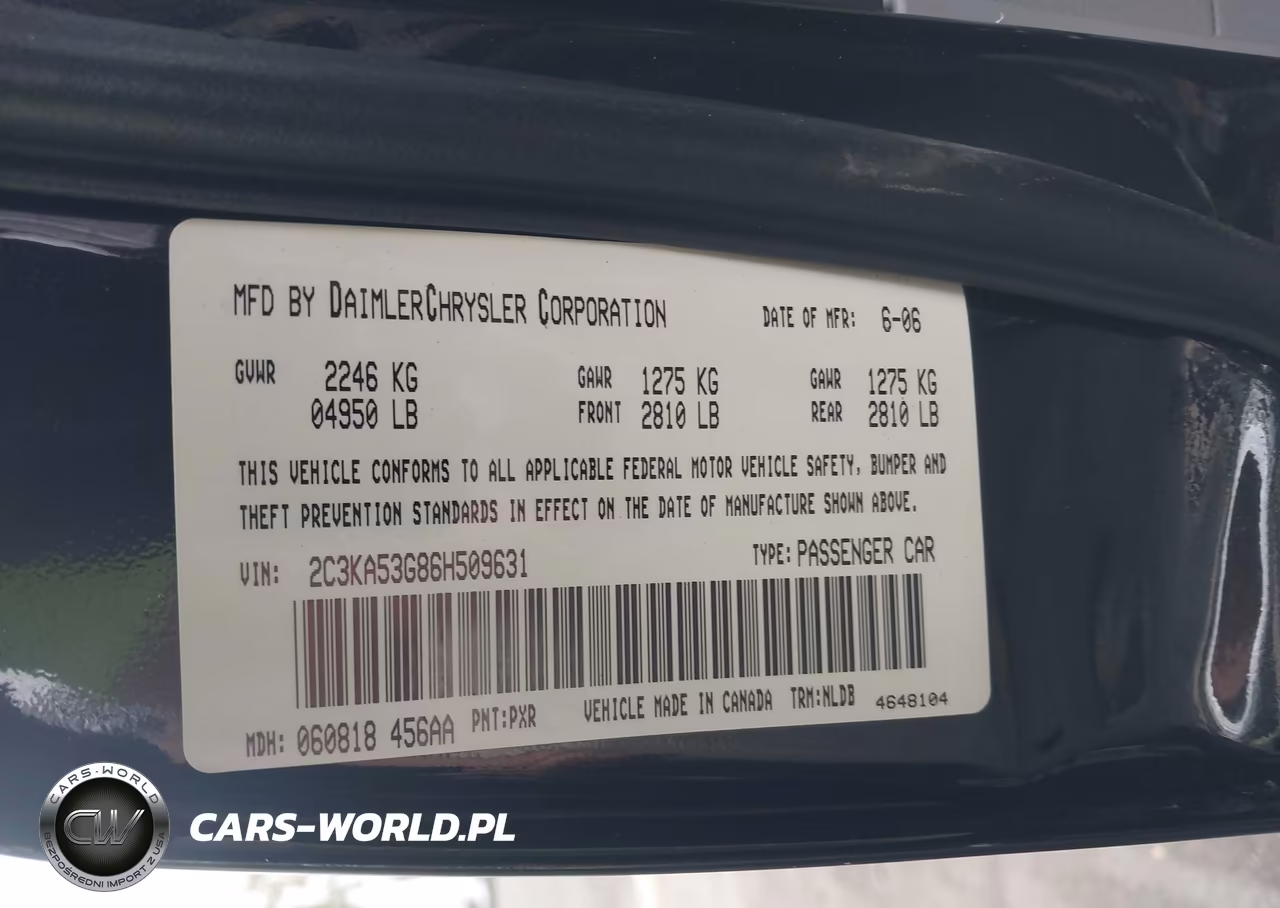 2006 Chrysler 300 Touring VIN:2C3KA53G86H509631 - 9