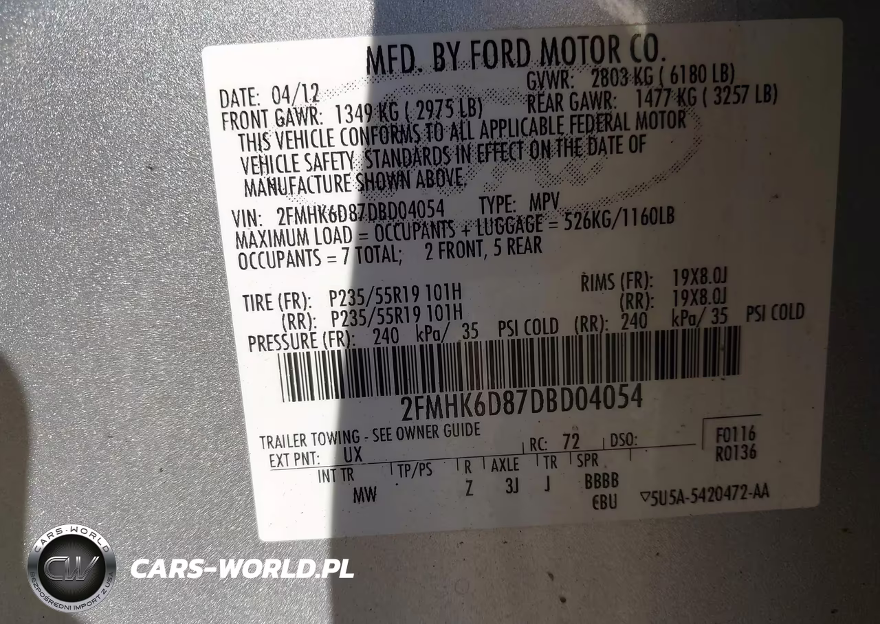 2013 Ford Flex Limited VIN:2FMHK6D87DBD04054 - 9