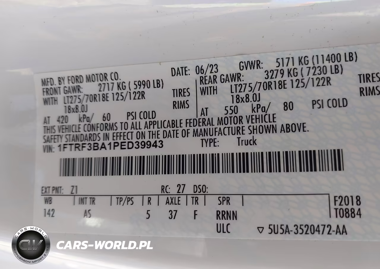 2023 Ford F-350 Xl VIN:1FTRF3BA1PED39943 - 8