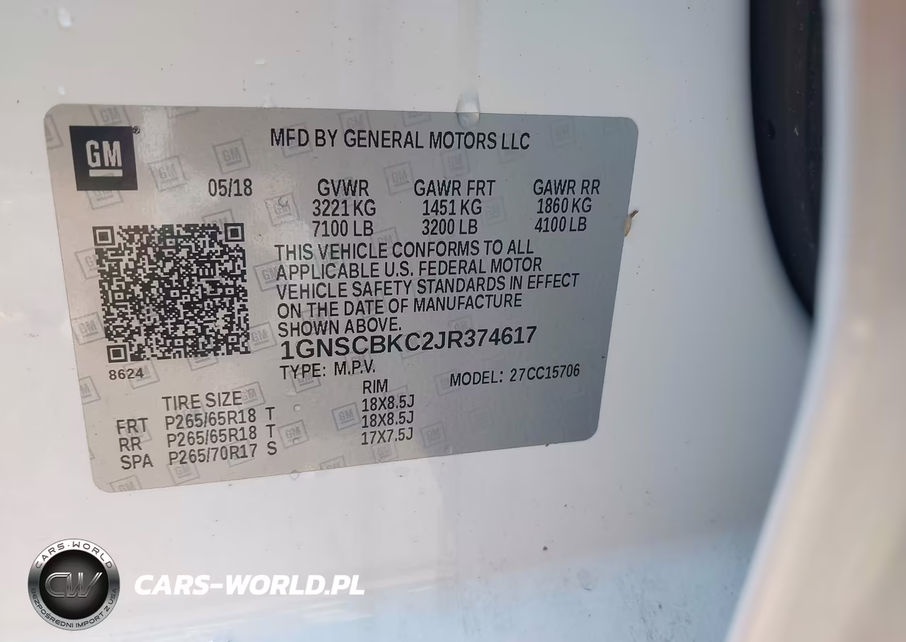 2018 Chevrolet Tahoe Lt VIN:1GNSCBKC2JR374617 - 9