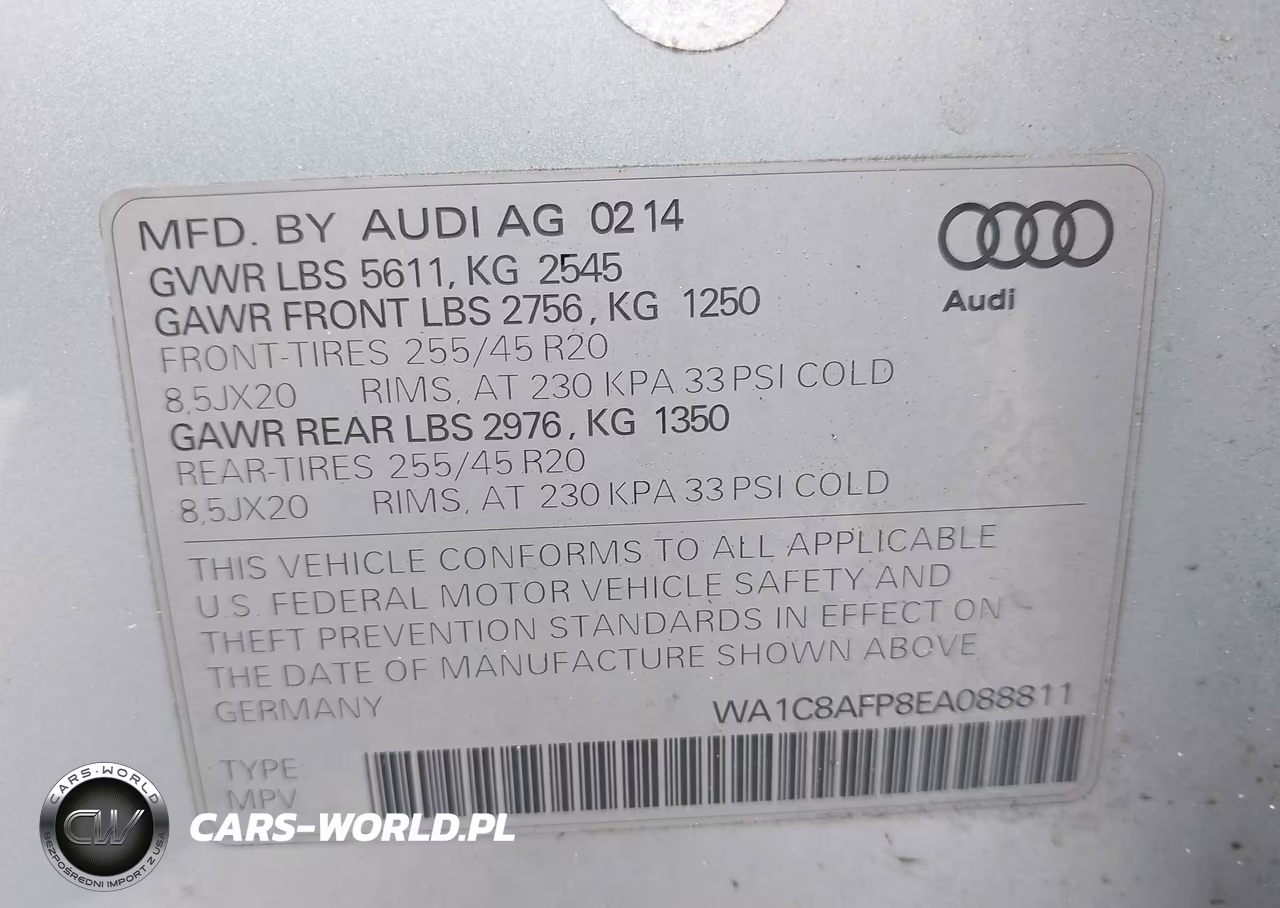 2014 Audi Q5 Hybrid 2.0T Prestige VIN:WA1C8AFP8EA088811 - 9