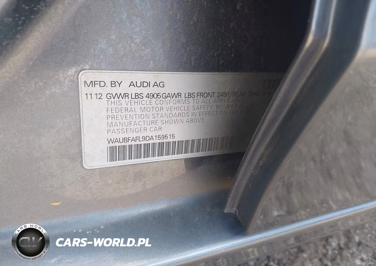 2013 Audi A4 2.0T Premium VIN:WAUBFAFL9DA159515 - 9