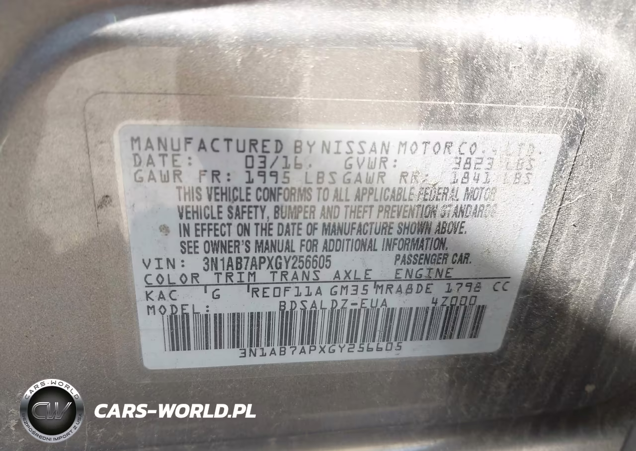 2016 Nissan Sentra Sv VIN:3N1AB7APXGY256605 - 9