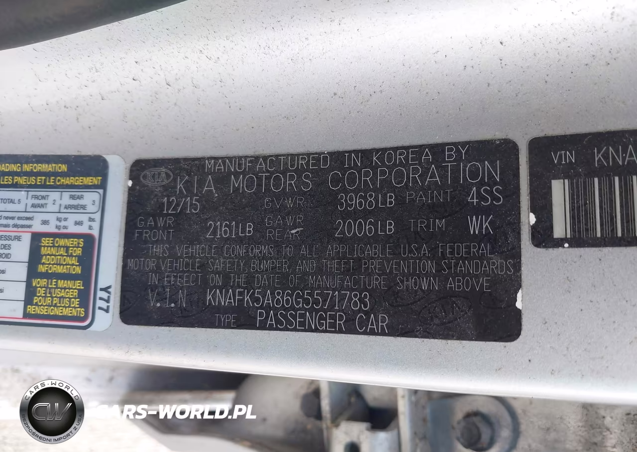 2016 Kia Forte Lx VIN:KNAFK5A86G5571783 - 9